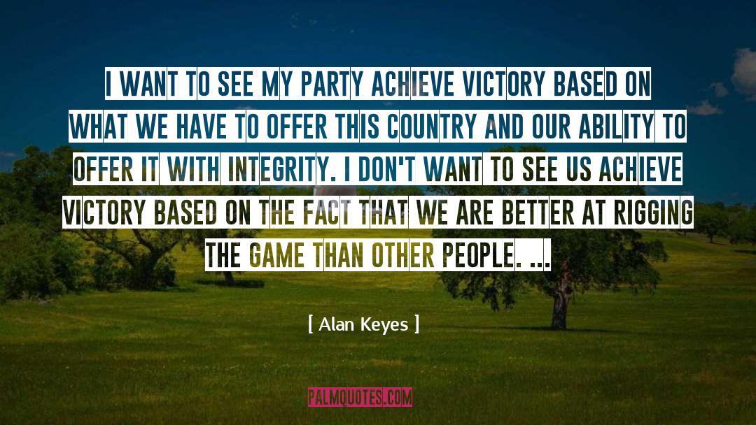 Integrity quotes by Alan Keyes