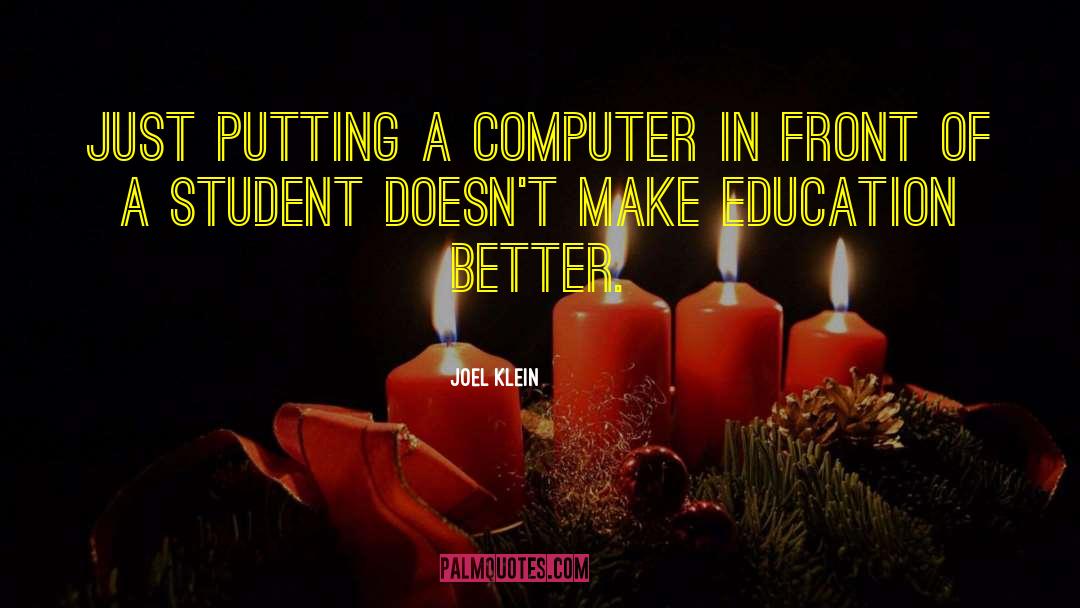 Intellective Computer quotes by Joel Klein