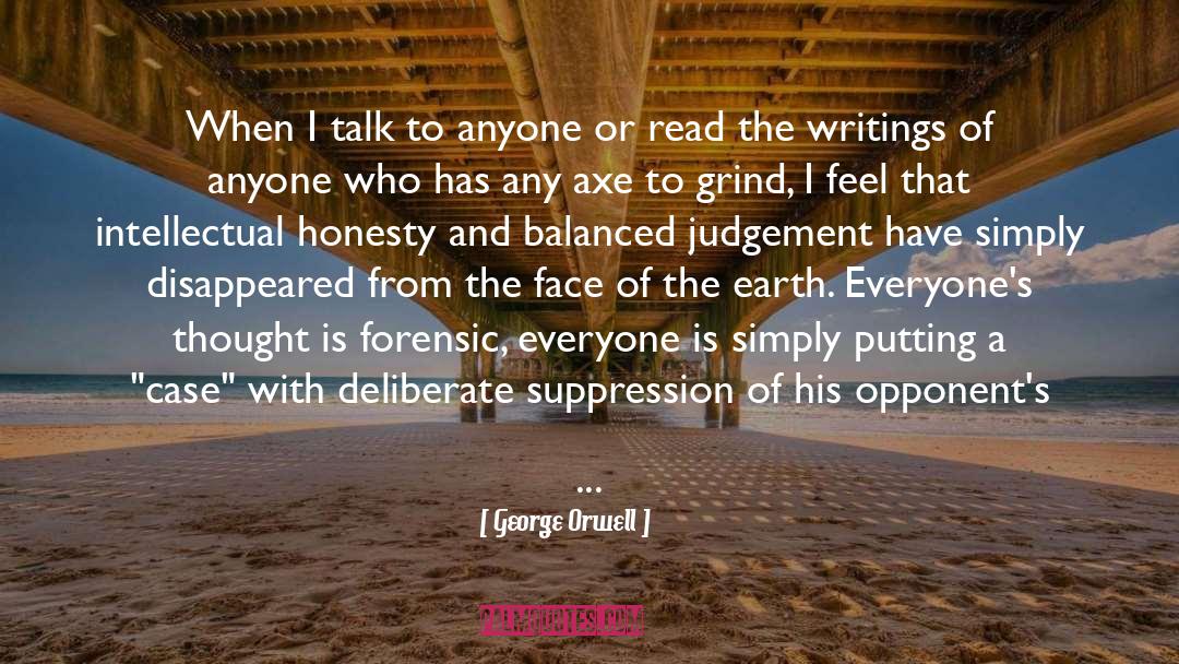 Intellectual Honesty quotes by George Orwell