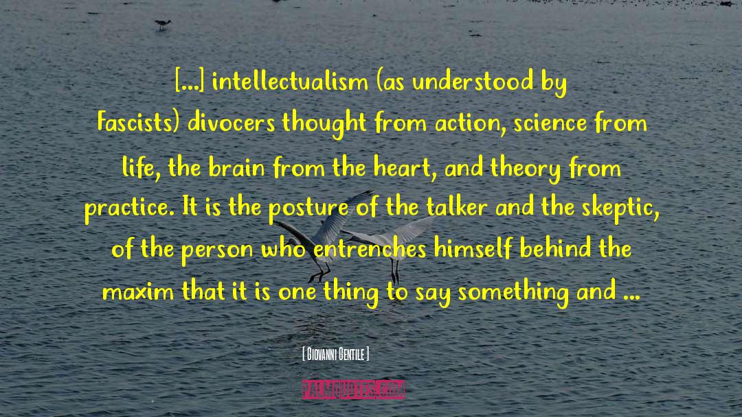 Intellectualism quotes by Giovanni Gentile