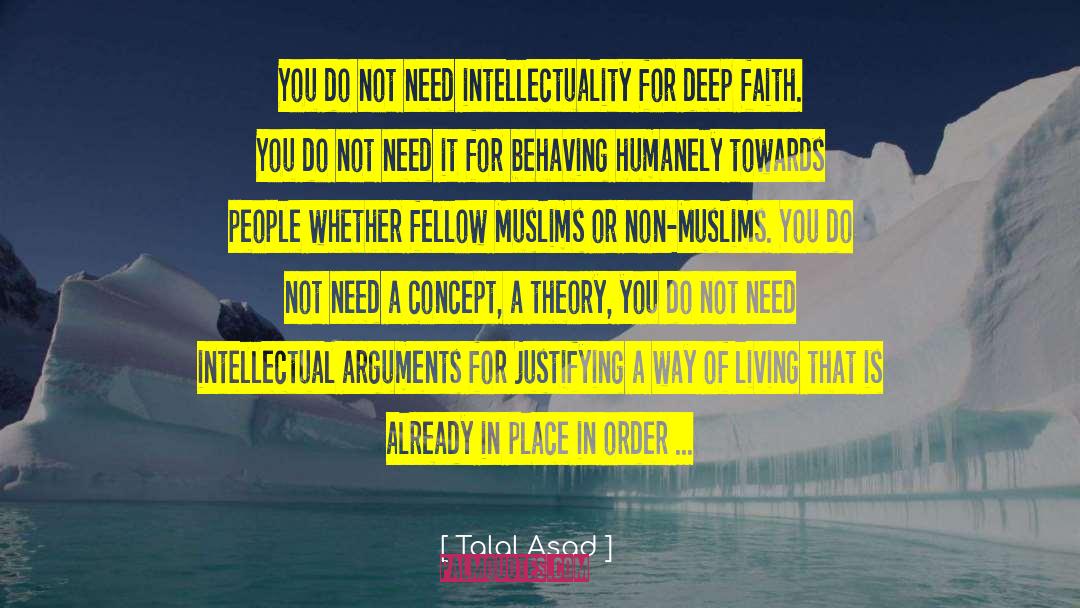 Intellectuality quotes by Talal Asad
