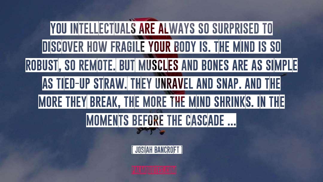 Intellectuals quotes by Josiah Bancroft