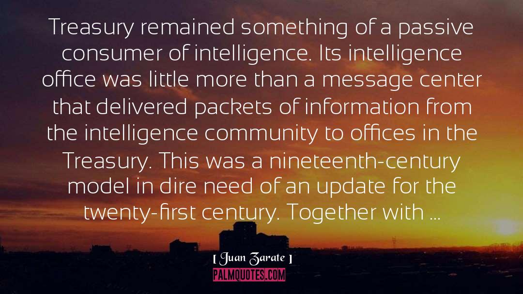 Intelligence Community quotes by Juan Zarate