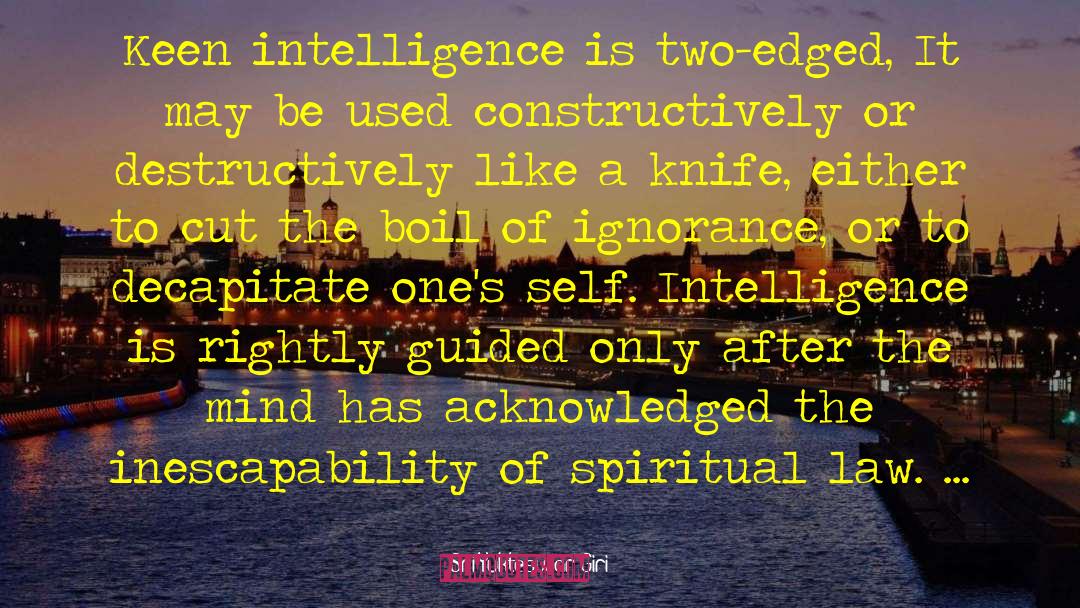 Intelligence Is Attractive quotes by Sri Yukteswar Giri