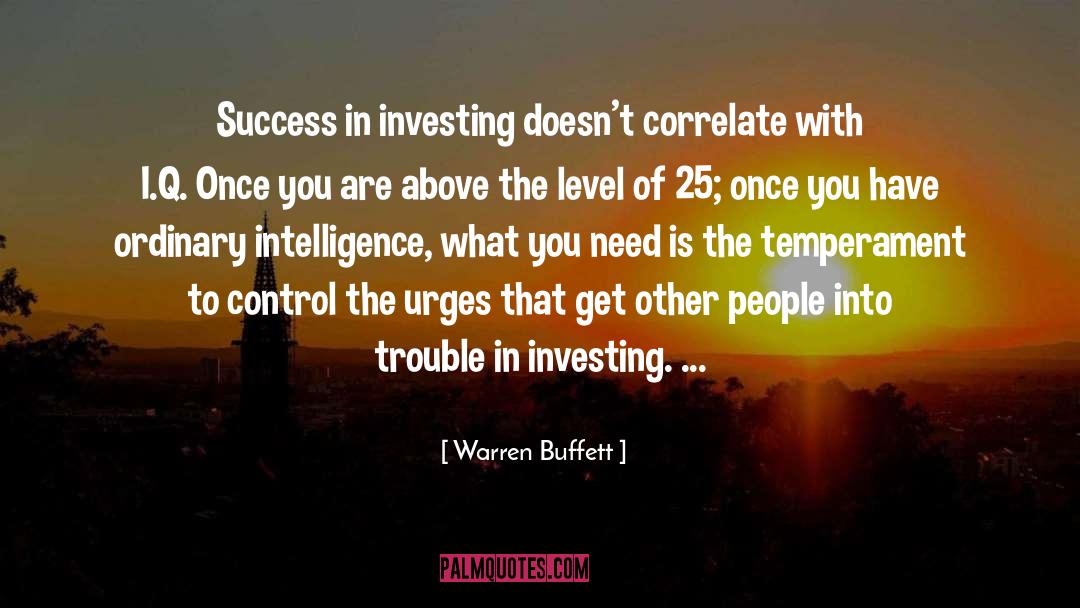 Intelligence quotes by Warren Buffett