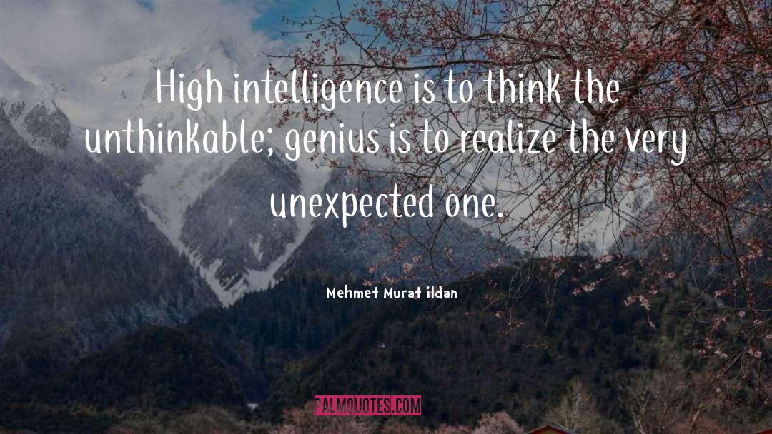 Intelligence quotes by Mehmet Murat Ildan