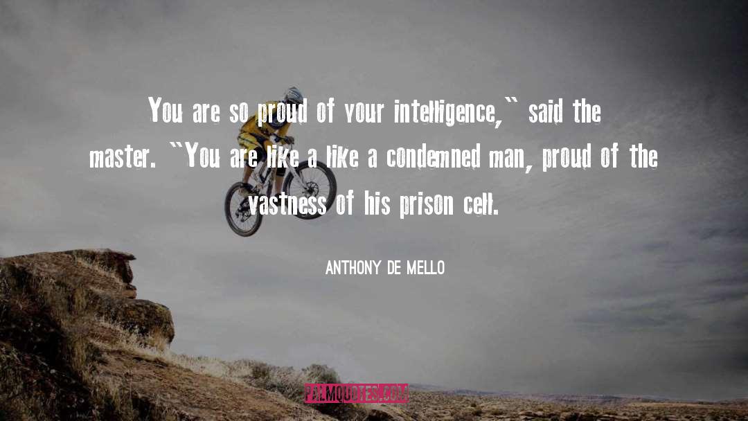 Intelligence quotes by Anthony De Mello