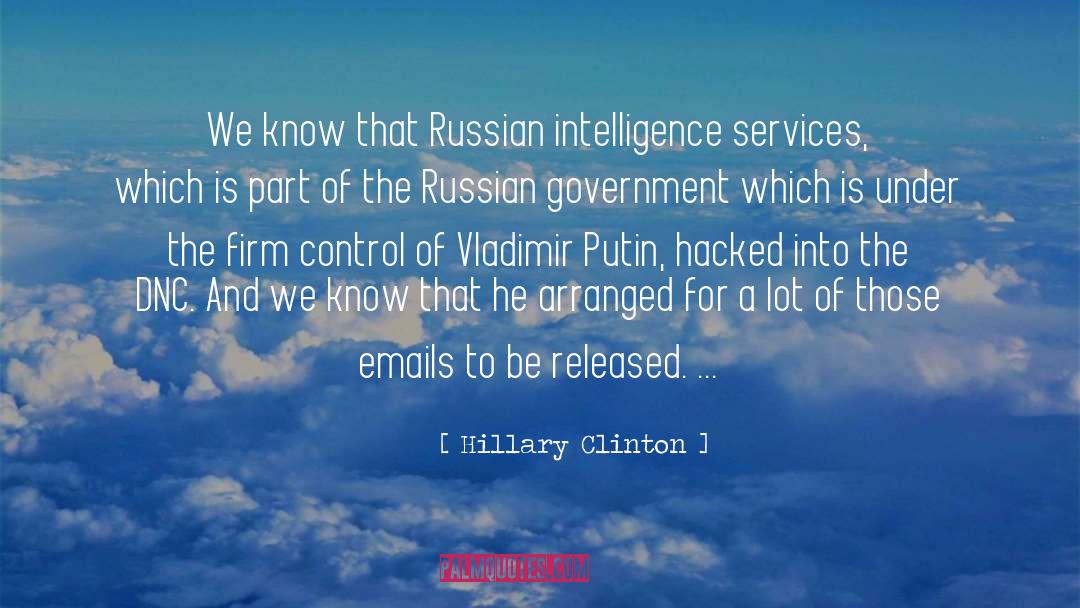 Intelligence Services quotes by Hillary Clinton