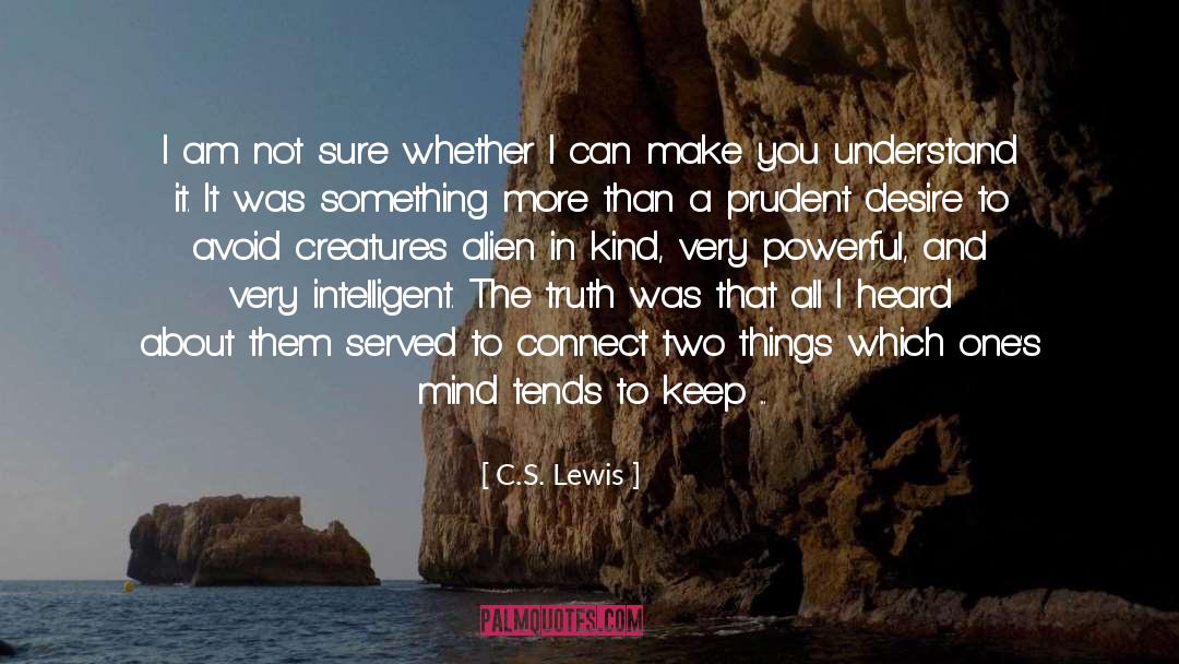 Intelligences quotes by C.S. Lewis