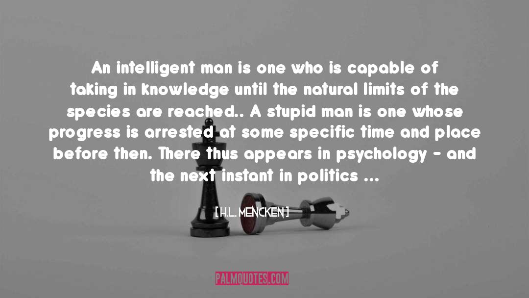 Intelligent Man quotes by H.L. Mencken