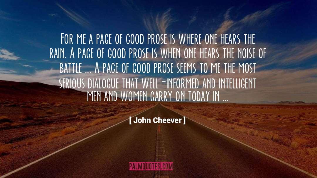 Intelligent Men quotes by John Cheever