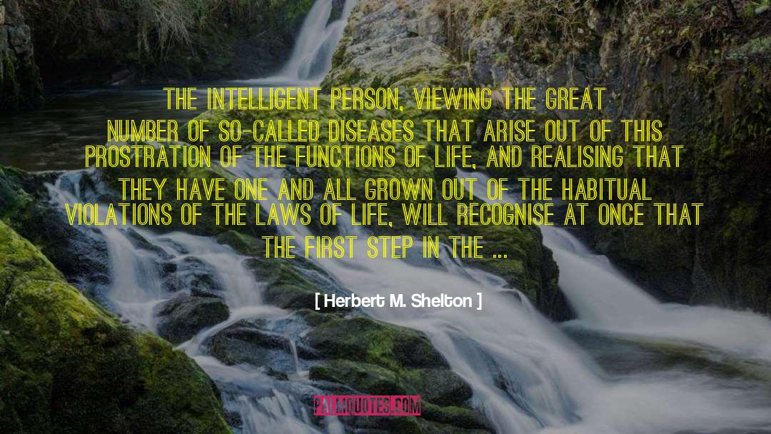 Intelligent Person quotes by Herbert M. Shelton