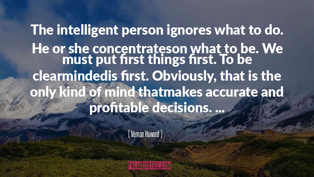 Intelligent Person quotes by Vernon Howard