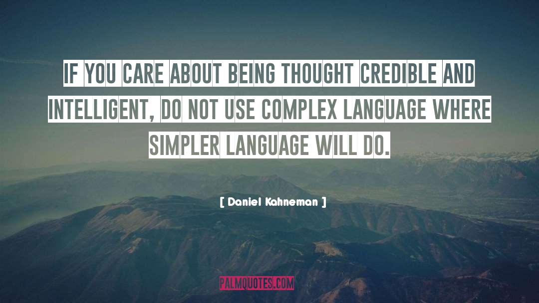 Intelligent quotes by Daniel Kahneman