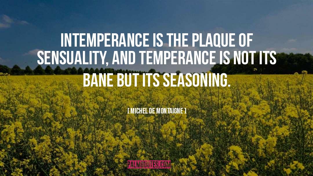 Intemperance quotes by Michel De Montaigne