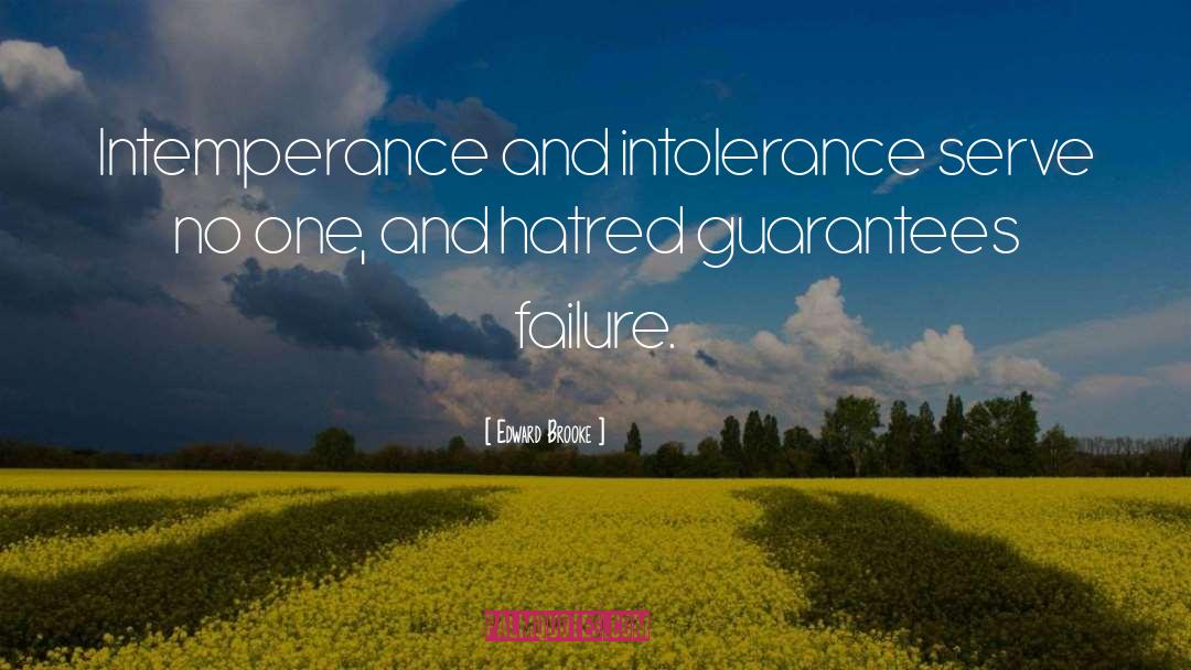 Intemperance quotes by Edward Brooke