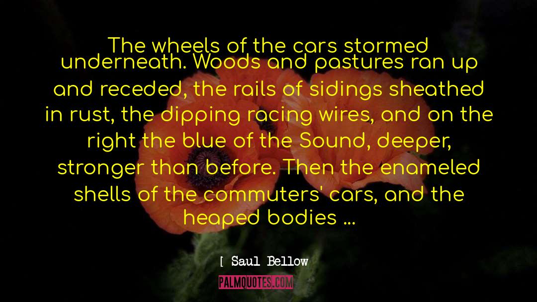 Intense Racing quotes by Saul Bellow