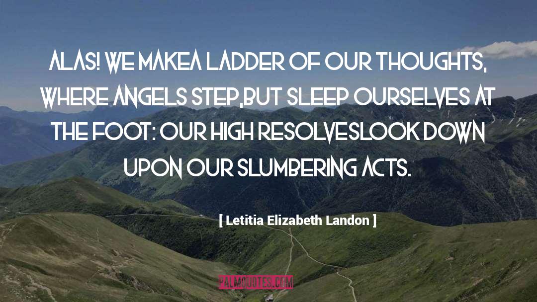 Intensity Of Thoughts quotes by Letitia Elizabeth Landon