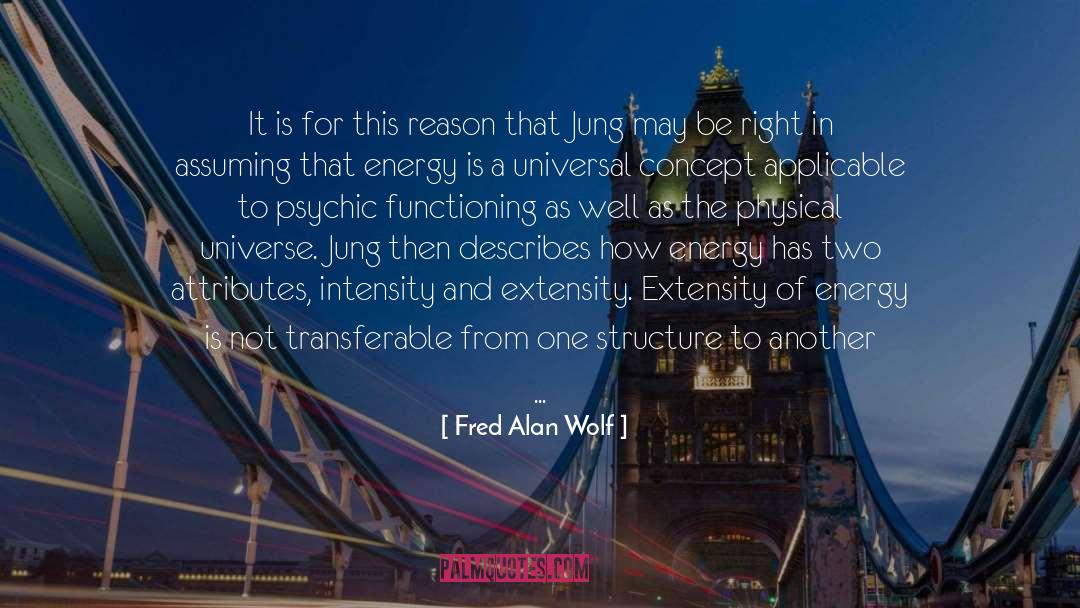 Intensive quotes by Fred Alan Wolf