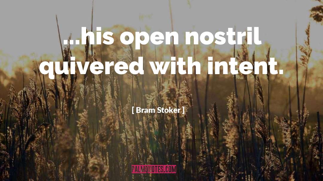 Intent quotes by Bram Stoker