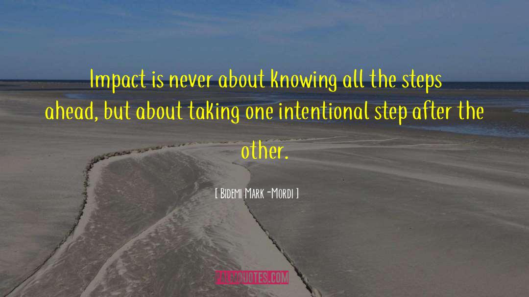 Intentional Living quotes by Bidemi Mark-Mordi