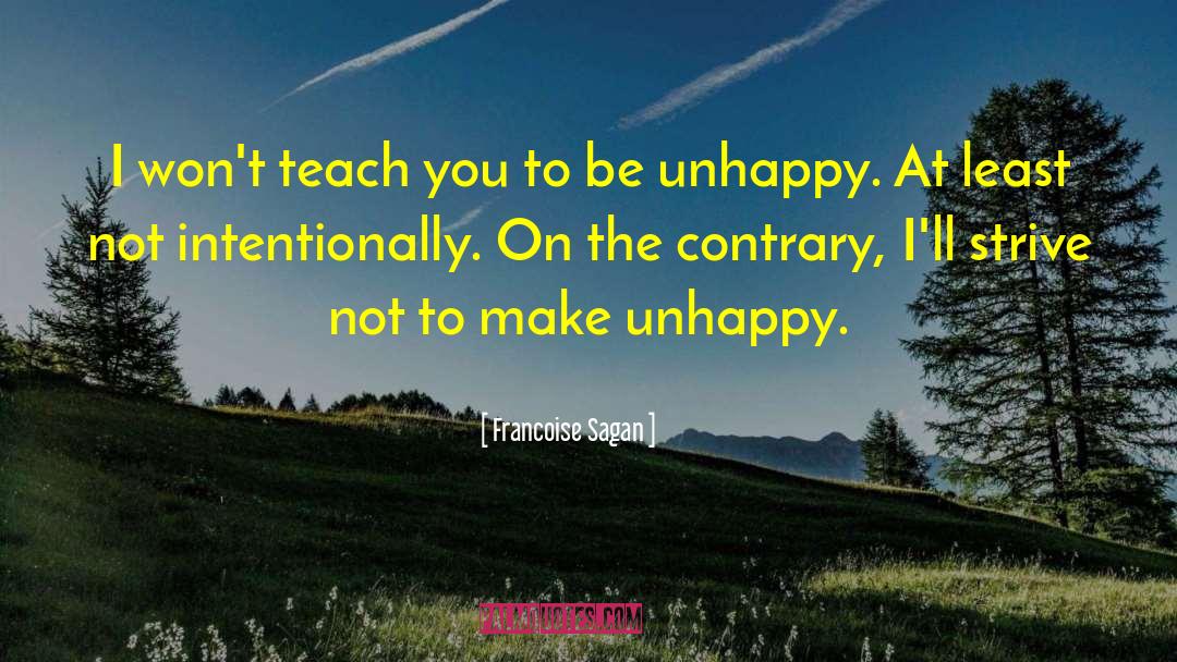 Intentionally quotes by Francoise Sagan