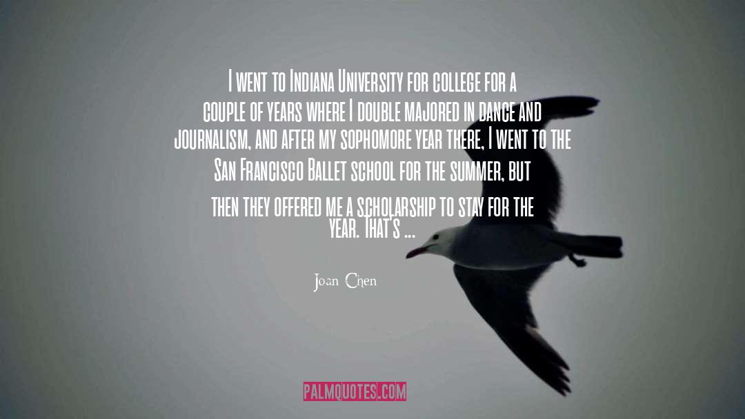 Inter College Fest quotes by Joan Chen