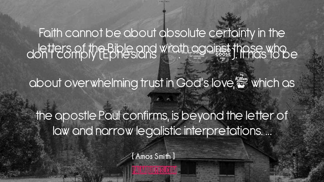 Inter Faith Love quotes by Amos Smith