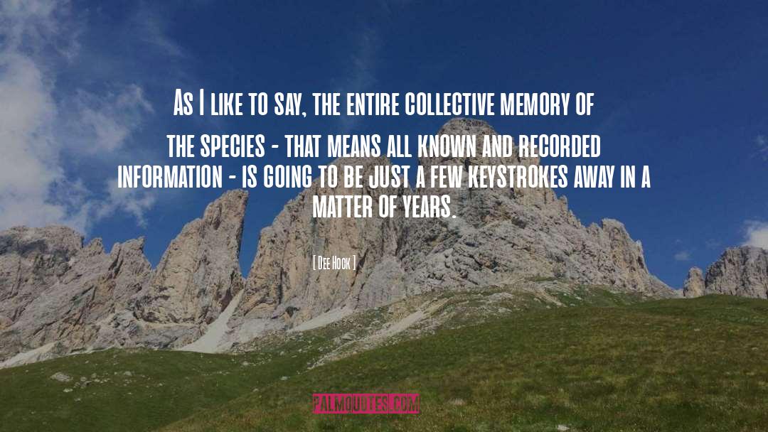 Inter Species quotes by Dee Hock