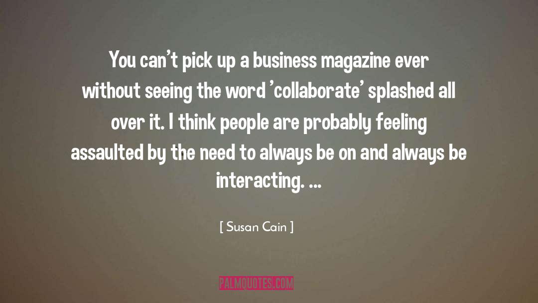 Interacting quotes by Susan Cain