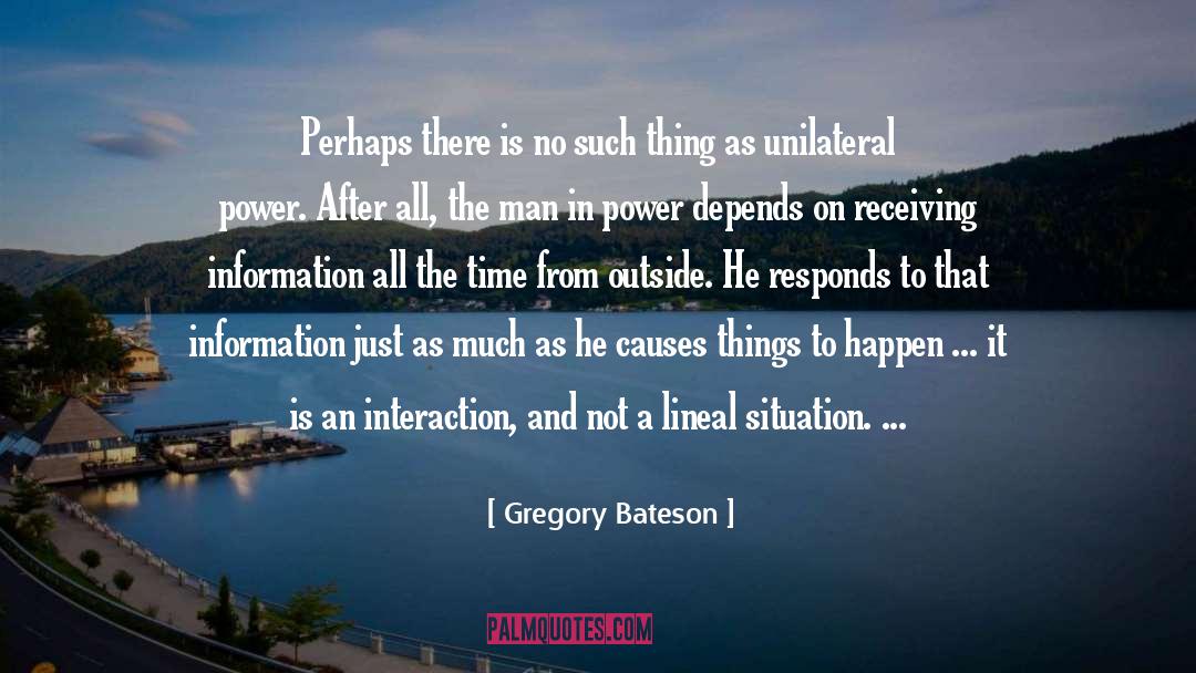 Interaction quotes by Gregory Bateson