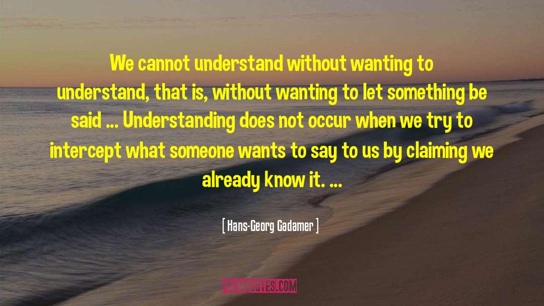 Intercept quotes by Hans-Georg Gadamer