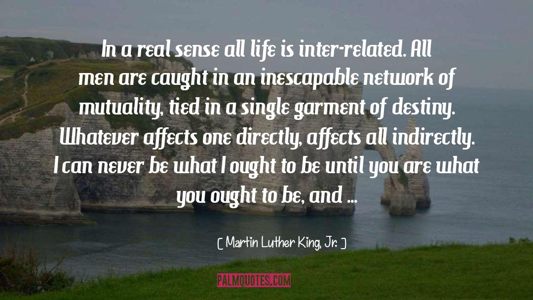 Interconnected quotes by Martin Luther King, Jr.