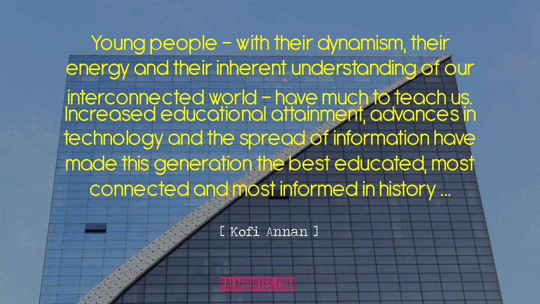 Interconnected quotes by Kofi Annan