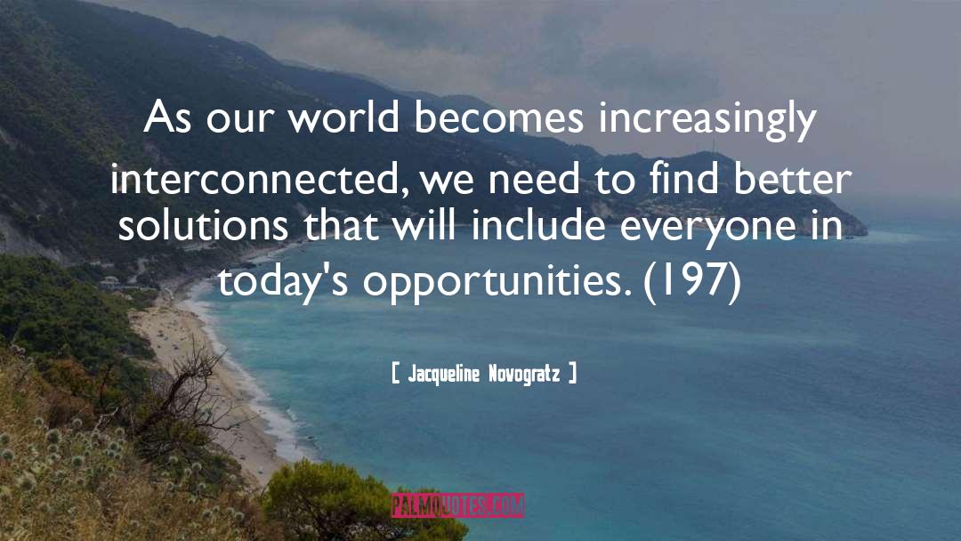 Interconnected quotes by Jacqueline Novogratz