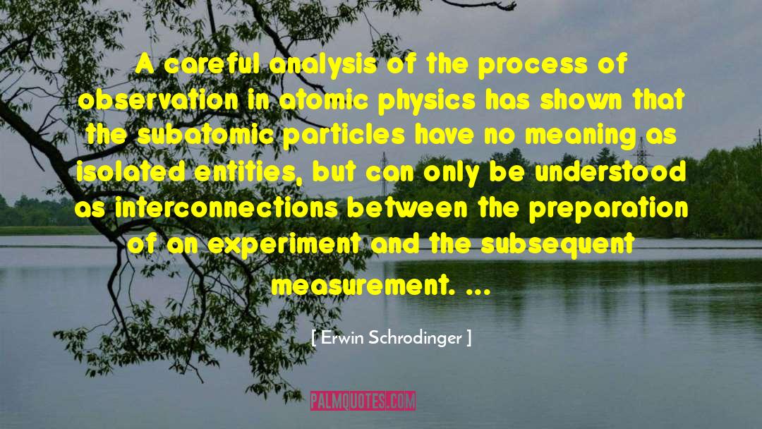 Interconnection quotes by Erwin Schrodinger