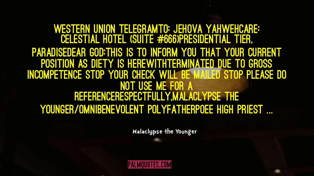 Intercontinental Hotel quotes by Malaclypse The Younger