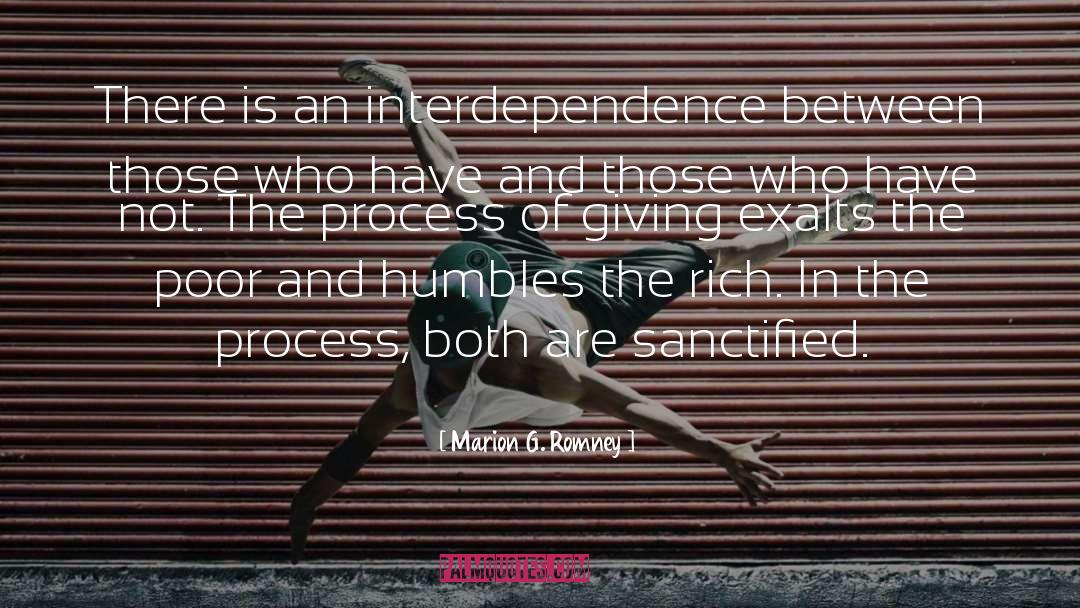 Interdependence quotes by Marion G. Romney