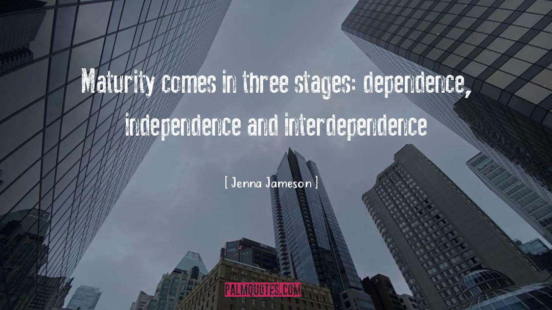 Interdependence quotes by Jenna Jameson