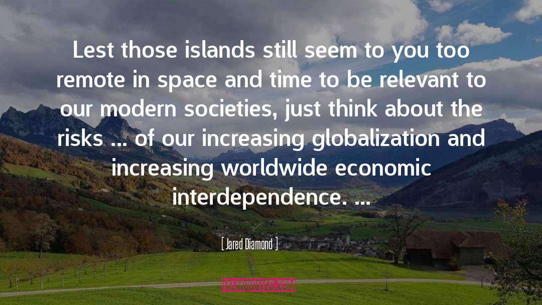Interdependence quotes by Jared Diamond