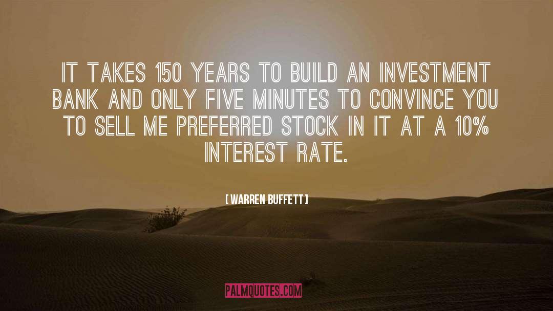 Interest Rate quotes by Warren Buffett