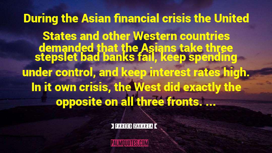 Interest Rate quotes by Fareed Zakaria