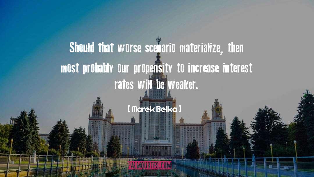 Interest Rates quotes by Marek Belka