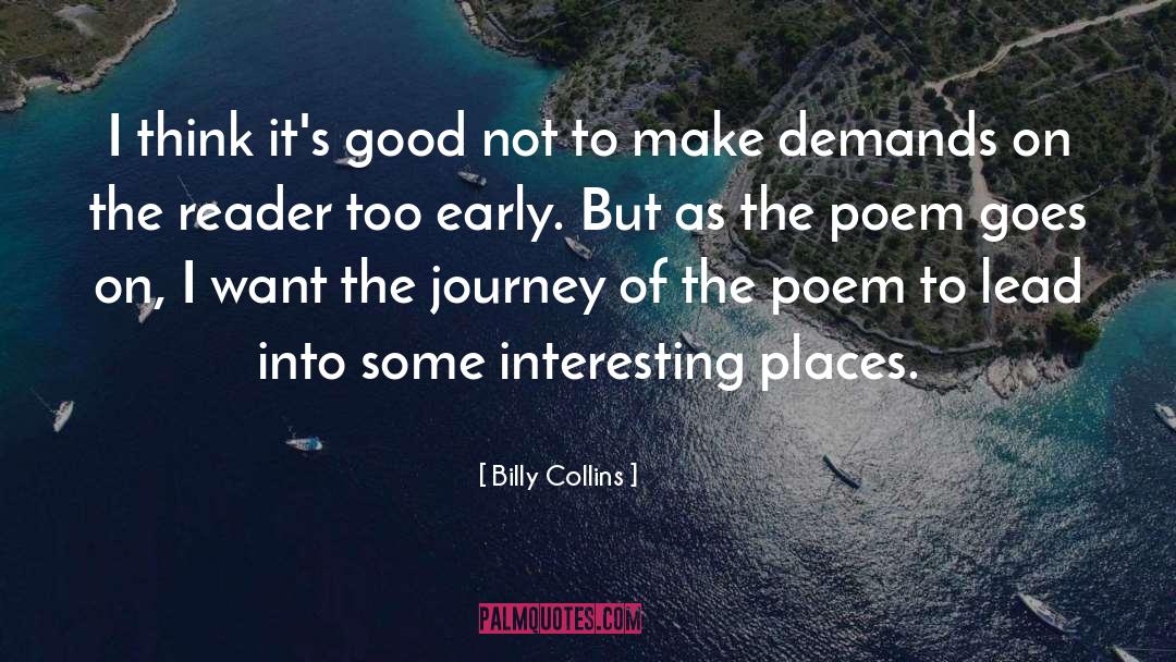 Interesting Places quotes by Billy Collins