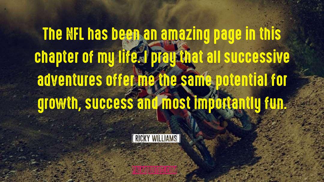 Interests In Life quotes by Ricky Williams