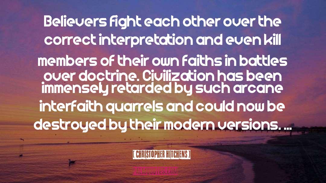 Interfaith quotes by Christopher Hitchens