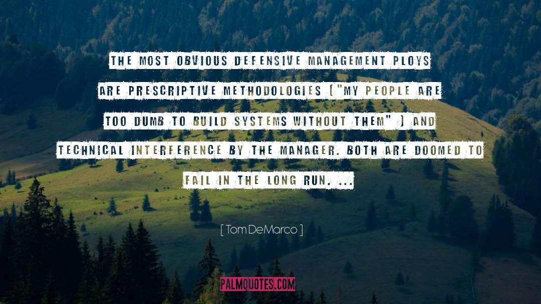 Interference quotes by Tom DeMarco