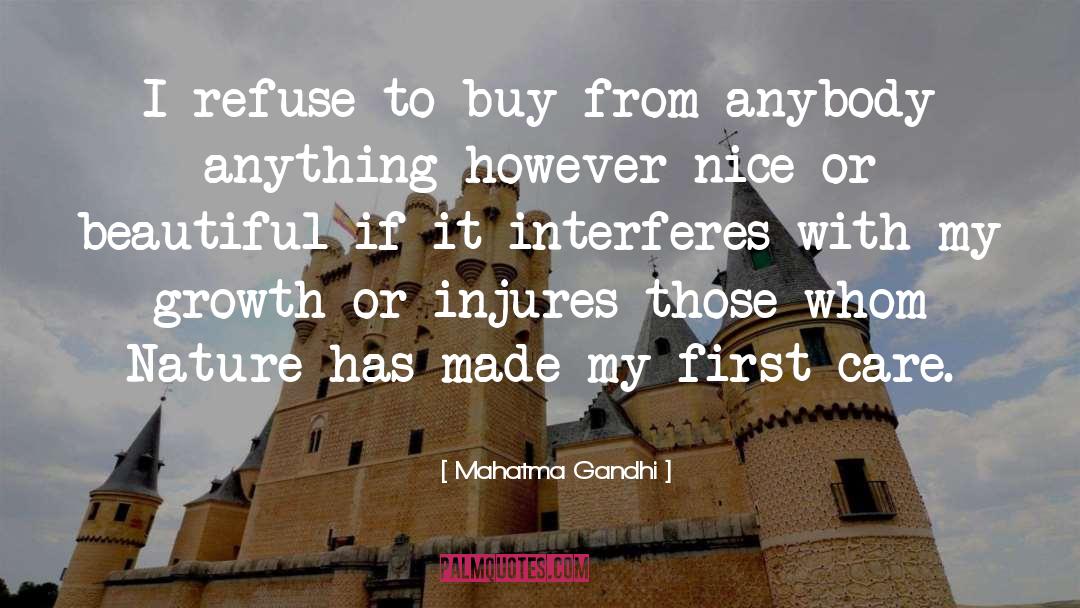 Interferes quotes by Mahatma Gandhi