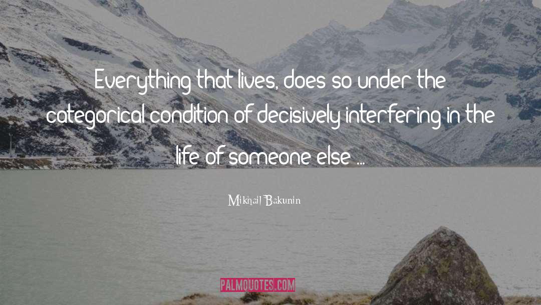 Interfering quotes by Mikhail Bakunin