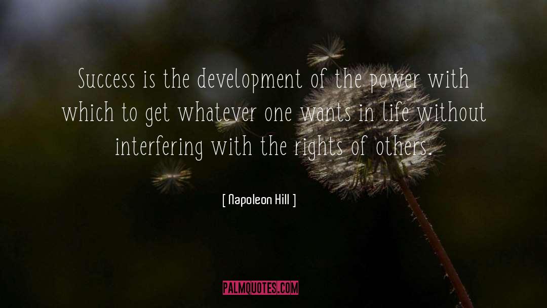 Interfering quotes by Napoleon Hill